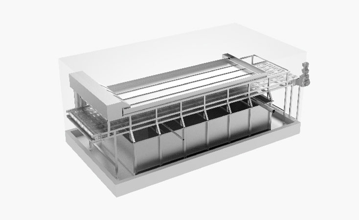 廠家供應(yīng)大型全自動(dòng)鹽水速凍機(jī)，水產(chǎn)海鮮速凍更省電！